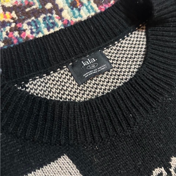 Dressed in LALA Checkered Sweater Dress - Size S/M - Picture 4 of 7